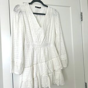 Zara white mini dress XS